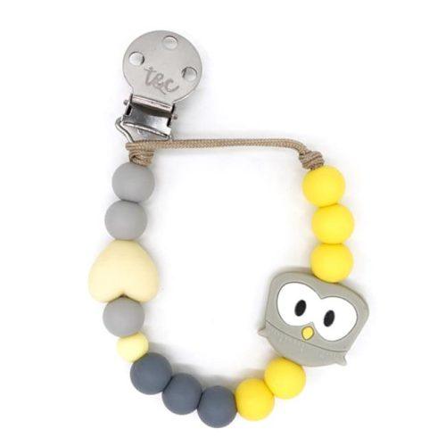 Muncher® Pacifier Clip - #118 Happy Owl