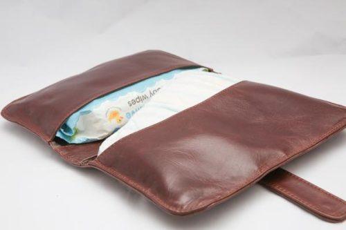 CLEARANCE SALE Leather Nappy Clutch - Image 4