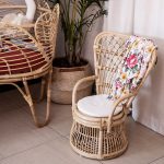 Peacock Wicker Rattan Kids Chair