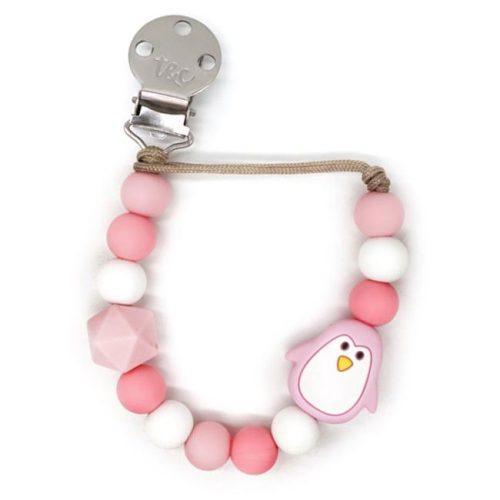 Muncher® Pacifier Clip 104a - Pink Cutie - Image 2