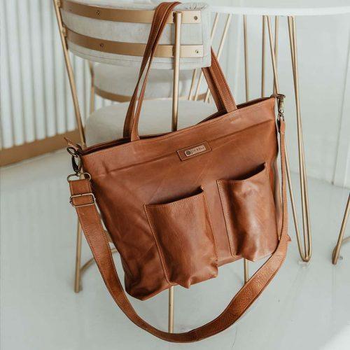 The Baby Mama Leather Nappy Bag