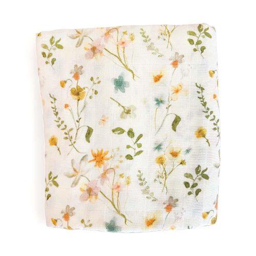 Bamboo Cotton Swaddle - Summer Field