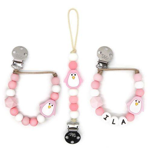 Muncher® Pacifier Clip 104a - Pink Cutie